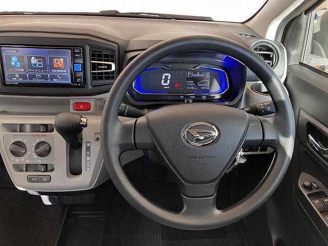 ミライースX SAIIIサポカーSワイド適合 エアコン Bカメラ コーナーセンサー 光軸調整ダイヤル オートハイビーム アイドリングストップ 横滑り防止機能 誤発進抑制機能 電動格納ミラー パワーウインドウ キーレス(神奈川県)の中古車