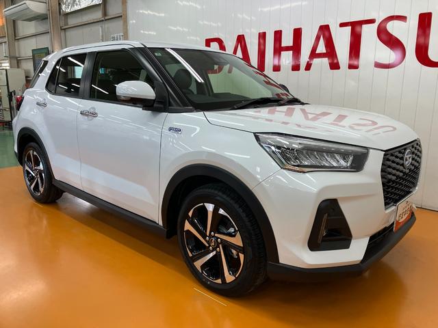 ロッキープレミアムG HEVサポカーSワイド適合 ハイブリッド車 電動パーキングブレーキ パノラマモニター対応 USB接続端子 ステアリングスイッチ 全車速追従機能付ACC シートヒーター S−ペダル コーナーセンサー(神奈川県)の中古車