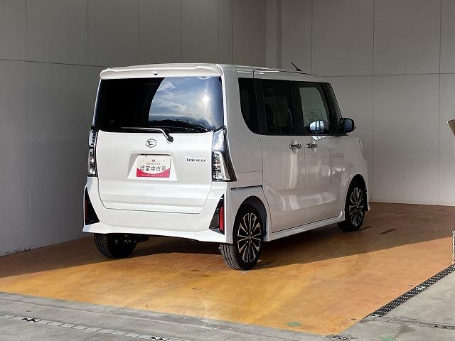 タントカスタムＲＳサポカーＳワイド適合　パノラマモニター対応　ミラクルオープンドア　両側オートスライドドア　電動パーキングブレーキ　ステアリングスイッチ　シートヒーター　オートエアコン　コーナーセンサー　キーフリー（神奈川県）の中古車
