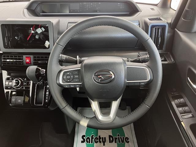 タントカスタムＲＳサポカーＳワイド適合　パノラマモニター対応　ミラクルオープンドア　両側オートスライドドア　電動パーキングブレーキ　ステアリングスイッチ　シートヒーター　オートエアコン　コーナーセンサー　キーフリー（神奈川県）の中古車