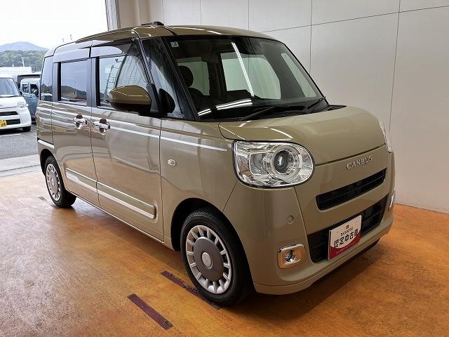 ムーヴキャンバスセオリーＧターボ　ドラレコ　ＥＴＣ　パノラマモニターサポカーＳワイド適合　パノラマモニター対応　Ｂカメラ　両側電動スライドドア　ＥＴＣ　電動パーキングブレーキ　シートヒーター　ステアリングスイッチ　全車速追従機能付ＡＣＣ　誤発進抑制装置　キーフリー（神奈川県）の中古車