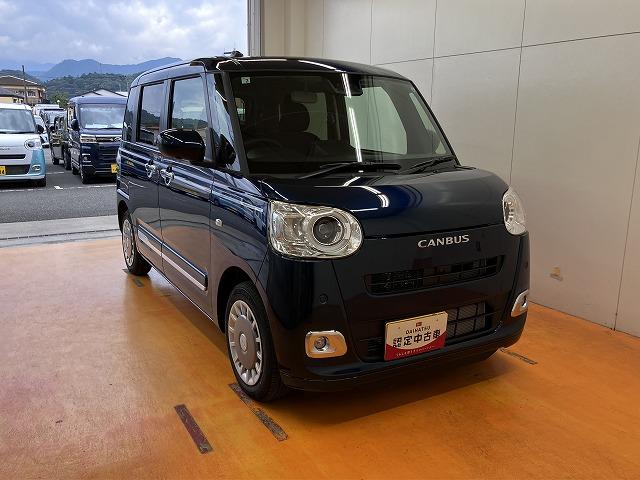 ムーヴキャンバスセオリーGターボサポカーSワイド適合 パノラマモニター対応 Bカメラ 全車速追従機能付ACC 電動パーキングブレーキ Pスタート 両側オートスライドドア 誤発進抑制装置 横滑り防止機能 コーナーセンサー キーフリー(神奈川県)の中古車