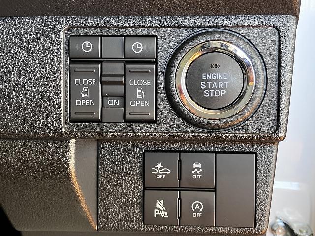 ムーヴキャンバスストライプスＧターボパノラマモニター対応　ＵＳＢ接続端子　電動パーキングブレーキ　シートヒーター　両側オートスライドドア　Ｐスタート　全車速追従機能付ＡＣＣ　キーフリー　置きラクボックス　ホッとカップホルダー（神奈川県）の中古車