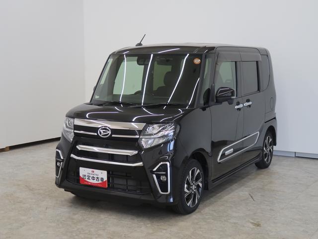 タントカスタムＸ衝突軽減Ｂ　Ａストップ　全方位　ブルートゥース　両自動ドア　Ｂカメ　シートヒータ　電動ミラー　ＡＨＢ　ナビＴＶ　スマートキ−　リモコンキー　ＬＥＤライト　衝突安全ボディ　ＡＵＴＯライト　盗難防止　ＡＷ（富山県）の中古車