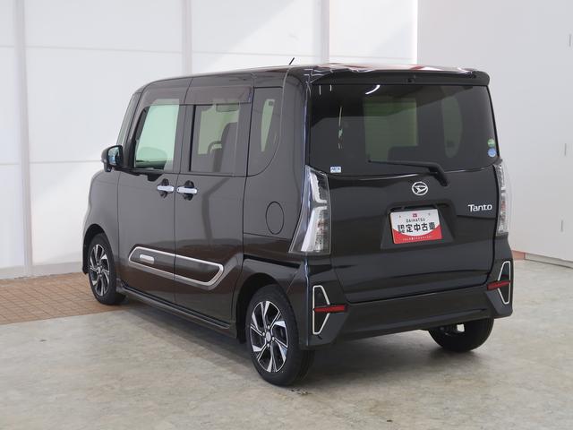 タントカスタムＸ衝突軽減Ｂ　Ａストップ　全方位　ブルートゥース　両自動ドア　Ｂカメ　シートヒータ　電動ミラー　ＡＨＢ　ナビＴＶ　スマートキ−　リモコンキー　ＬＥＤライト　衝突安全ボディ　ＡＵＴＯライト　盗難防止　ＡＷ（富山県）の中古車
