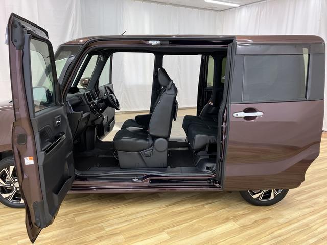 タントカスタムＸ３６０°カメラ　衝突軽減ブレーキ　車線逸脱防止　アイドリングストップ機能　Ｂカメラ　盗難警報装置　ＬＥＤ　ワンオーナー　キーレスエントリー　前席シートヒーター　オートＬＥＤ　電動格納ミラー　スマキー（富山県）の中古車