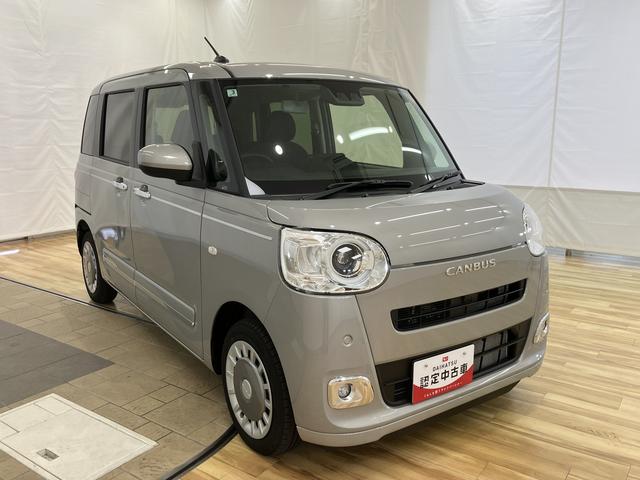 ムーヴキャンバスセオリーＧターボ衝突回避支援ブレーキ機能　オートマチックハイビーム　スマートキー　キーフリーシステム　横滑り防止装置　レーンアシスト　ターボ　運転席助手席エアバッグ　記録簿　エアバック　ＡＢＳ（富山県）の中古車