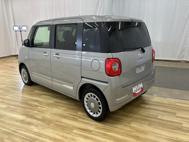 ムーヴキャンバスセオリーＧターボ衝突回避支援ブレーキ機能　オートマチックハイビーム　スマートキー　キーフリーシステム　横滑り防止装置　レーンアシスト　ターボ　運転席助手席エアバッグ　記録簿　エアバック　ＡＢＳ（富山県）の中古車