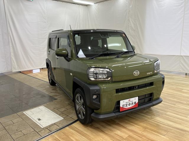 タフトＧターボ　／４ＷＤ／ナビ／キーフリー／パノラマカメラ／Ｂカメラ　電動格納ドアミラー　ＬＥＤライト　キーフリーシステム　フルタイム４ＷＤ　フロントカメラ　ドラレコ　アイドリングストップ　前席シートヒーター　ターボ車　アルミホイール　オートハイビーム　記録簿（富山県）の中古車