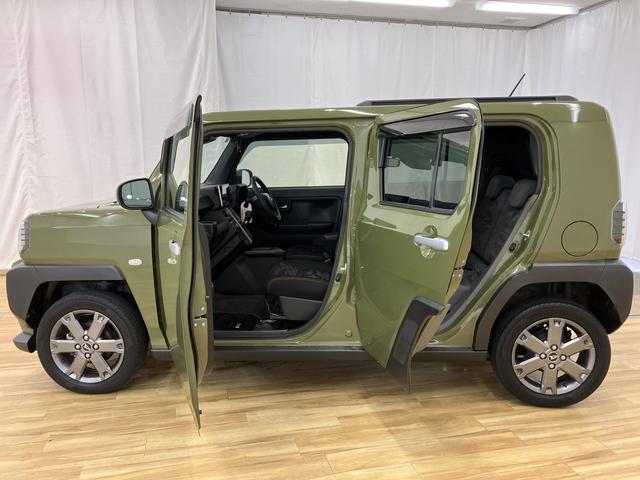 タフトＧターボ　／４ＷＤ／ナビ／キーフリー／パノラマカメラ／Ｂカメラ　電動格納ドアミラー　ＬＥＤライト　キーフリーシステム　フルタイム４ＷＤ　フロントカメラ　ドラレコ　アイドリングストップ　前席シートヒーター　ターボ車　アルミホイール　オートハイビーム　記録簿（富山県）の中古車