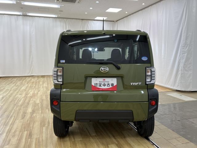 タフトＧターボ　／４ＷＤ／ナビ／キーフリー／パノラマカメラ／Ｂカメラ　電動格納ドアミラー　ＬＥＤライト　キーフリーシステム　フルタイム４ＷＤ　フロントカメラ　ドラレコ　アイドリングストップ　前席シートヒーター　ターボ車　アルミホイール　オートハイビーム　記録簿（富山県）の中古車