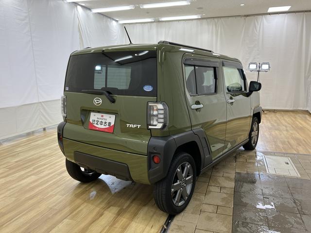 タフトＧターボ　／４ＷＤ／ナビ／キーフリー／パノラマカメラ／Ｂカメラ　電動格納ドアミラー　ＬＥＤライト　キーフリーシステム　フルタイム４ＷＤ　フロントカメラ　ドラレコ　アイドリングストップ　前席シートヒーター　ターボ車　アルミホイール　オートハイビーム　記録簿（富山県）の中古車