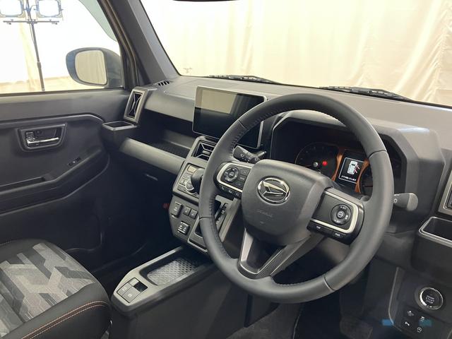 タフトＧターボ　／４ＷＤ／ナビ／キーフリー／パノラマカメラ／Ｂカメラ　電動格納ドアミラー　ＬＥＤライト　キーフリーシステム　フルタイム４ＷＤ　フロントカメラ　ドラレコ　アイドリングストップ　前席シートヒーター　ターボ車　アルミホイール　オートハイビーム　記録簿（富山県）の中古車