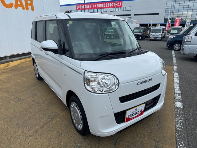 ムーヴキャンバスセオリーＸ令和５年式　衝突低減ブレーキ　弊社デモカーＵＰ車　オーディオレス（福岡県）の中古車