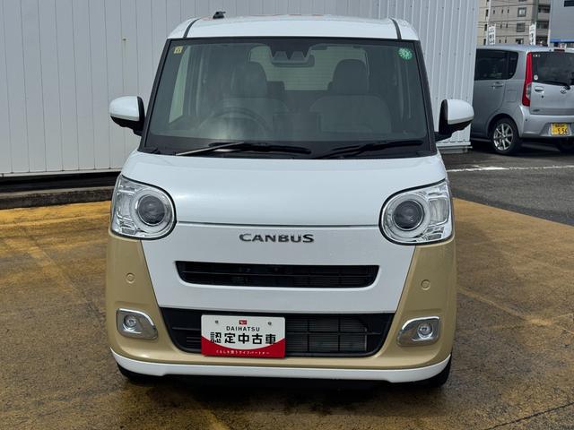 ムーヴキャンバスストライプスＧ令和５年式　衝突低減ブレーキ　弊社デモカーＵＰ車（福岡県）の中古車