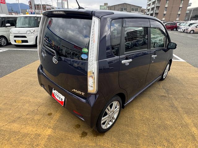 ムーヴカスタム　ＲＳ社外バックモニター付　社外フルセグナビ（福岡県）の中古車