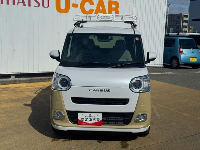 ムーヴキャンバスストライプスＧターボ純正ディスプレイオーディオ　ＥＴＣ　ドラレコ　パノラマモニター　Ｂｌｕｅｔｏｏｔｈ　ｑｉ充電（福岡県）の中古車