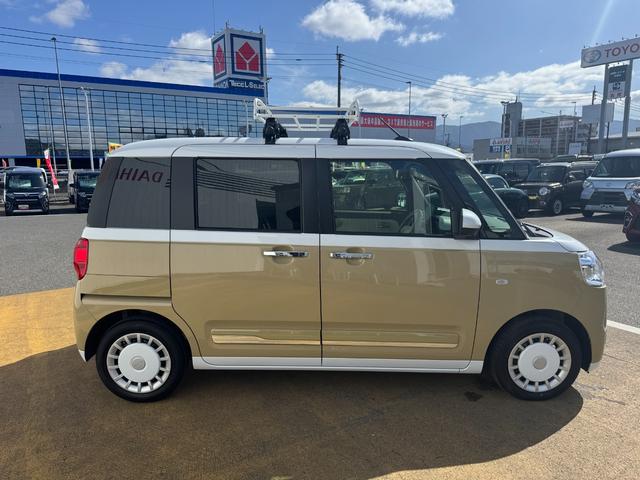 ムーヴキャンバスストライプスＧターボ純正ディスプレイオーディオ　ＥＴＣ　ドラレコ　パノラマモニター　Ｂｌｕｅｔｏｏｔｈ　ｑｉ充電（福岡県）の中古車