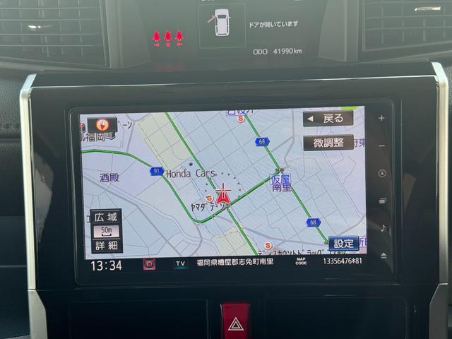 トールカスタムＧ　ターボナビ地デジＴＶ　バックカメラ　Ｂｌｕｅｔｏｏｔｈ　スマートキー　ＥＴＣ　　前後ドライブレコーダー　　両側電動スライドドア　ＬＥＤヘッドライト　衝突軽減ブレーキ　横滑り防止装置　アイドリングストップ（福岡県）の中古車