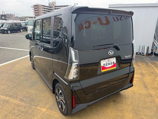 タントカスタムX弊社デモカーUP車 新車保証継承付 オーディオレス バックカメラ スマートキー 両側電動スライドドア LEDヘッドライト 衝突軽減ブレーキ アイドリングストップ クリアランスソナー 純正アルミホイール(福岡県)の中古車