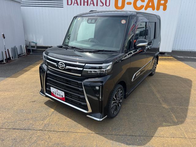 タントカスタムＲＳエコアイドルレス車　ナビ地デジＴＶ　全方位カメラ　Ｂｌｕｅｔｏｏｔｈ　ＥＴＣ　　前後ドライブレコーダー　　両側電動スライドドア　ＬＥＤヘッドライト　衝突軽減ブレーキ　純正アルミホイール　新車保証継承付（福岡県）の中古車