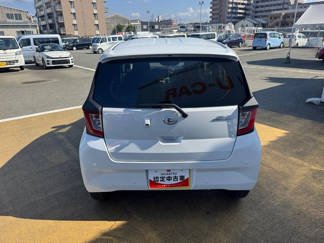 ミライースＧ　ＳＡIII弊社デモカーＵＰ車　新車保証継承付　オーディオレス　バックカメラ付　スマートキー　ＬＥＤヘッドライト　衝突軽減ブレーキ　横滑り防止装置　アイドリングストップ　クリアランスソナー　純正アルミホイール（福岡県）の中古車