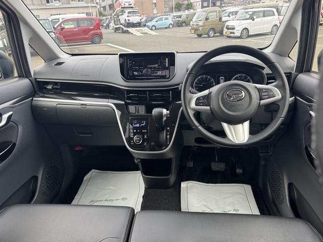 ムーヴカスタム RS ハイパーSAIIICDチューナー バックカメラ付 スマートキー ETC オートライト LEDヘッドライト 衝突軽減ブレーキ 横滑り防止装置 アイドリングストップ 純正アルミホイール(福岡県)の中古車