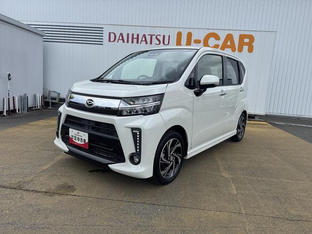 ムーヴカスタム RS ハイパーSAIIICDチューナー バックカメラ付 スマートキー ETC オートライト LEDヘッドライト 衝突軽減ブレーキ 横滑り防止装置 アイドリングストップ 純正アルミホイール(福岡県)の中古車