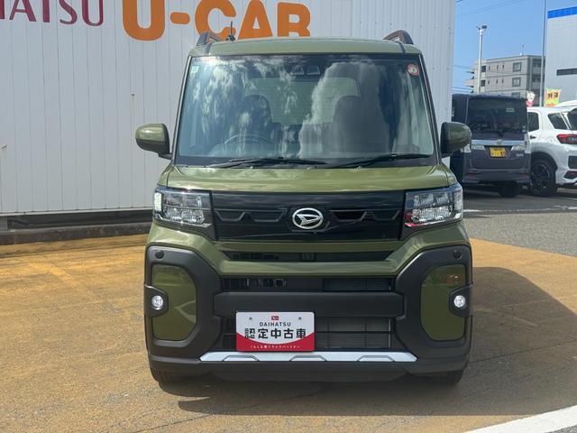 タントファンクロスターボ新車保証継承付 弊社デモカーUP車 オーディオレス バックカメラ付 両側電動スライドドア LEDヘッドライト 衝突軽減ブレーキ アイドリングストップ クリアランスソナー 純正アルミホイール(福岡県)の中古車