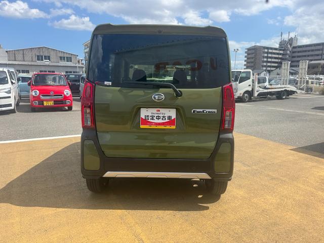 タントファンクロスターボ新車保証継承付 弊社デモカーUP車 オーディオレス バックカメラ付 両側電動スライドドア LEDヘッドライト 衝突軽減ブレーキ アイドリングストップ クリアランスソナー 純正アルミホイール(福岡県)の中古車