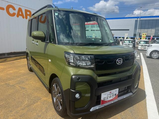 タントファンクロスターボ新車保証継承付 弊社デモカーUP車 オーディオレス バックカメラ付 両側電動スライドドア LEDヘッドライト 衝突軽減ブレーキ アイドリングストップ クリアランスソナー 純正アルミホイール(福岡県)の中古車