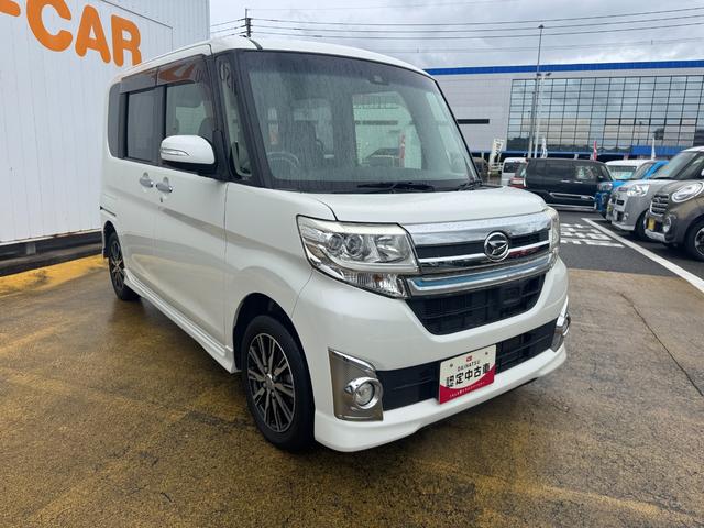 タントカスタムＸ　トップエディションＳＡIIナビ地デジＴＶ　バックカメラ　Ｂｌｕｅｔｏｏｔｈ　スマートキー　片側電動スライドドア　オートライト　ＬＥＤヘッドライト　衝突軽減ブレーキ　横滑り防止装置　アイドリングストップ　純正アルミホイール（福岡県）の中古車