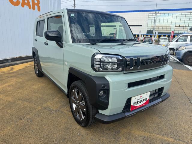タフトＧ　ダーククロムベンチャー新車保証継承付　弊社デモカーＵＰ車　オーディオレス　バックカメラ付　スマートキー　クルーズコントロール　ＬＥＤヘッドライト　衝突軽減ブレーキ　横滑り防止装置　クリアランスソナー　アイドリングストップ（福岡県）の中古車