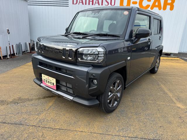 タフトＧターボ　ダーククロムベンチャー新車保証継承付　弊社デモカーＵＰ車　オーディオレス　バックカメラ付　スマートキー　クルーズコントロールＬＥＤヘッドライト　衝突軽減ブレーキ　横滑り防止装置　クリアランスソナー（福岡県）の中古車