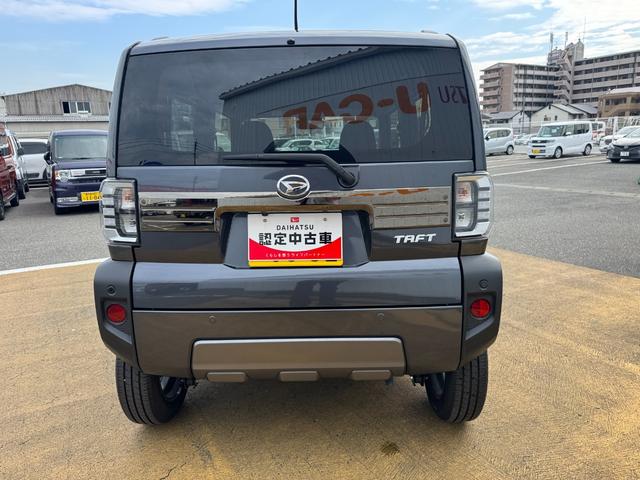 タフトＧターボ　ダーククロムベンチャー新車保証継承付　弊社デモカーＵＰ車　オーディオレス　バックカメラ付　スマートキー　クルーズコントロールＬＥＤヘッドライト　衝突軽減ブレーキ　横滑り防止装置　クリアランスソナー（福岡県）の中古車