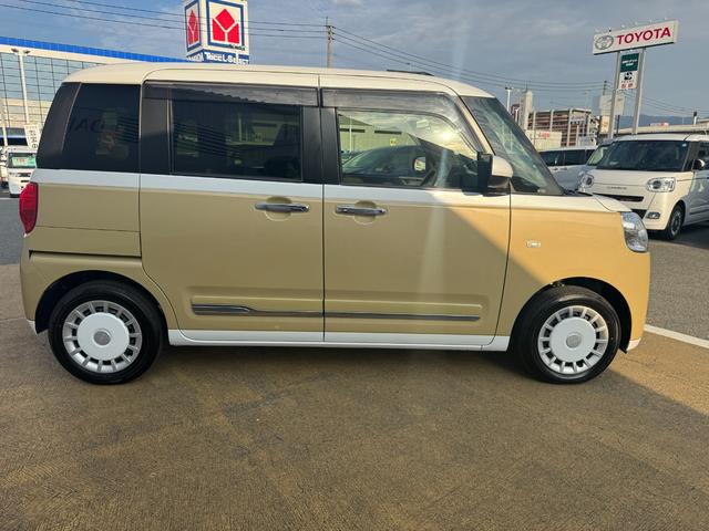 ムーヴキャンバスストライプスG新車保証継承付 オーディオレス バックカメラ付 両側電動スライドドア クルーズコントロール オートライト LEDヘッドライト 衝突軽減ブレーキ 横滑り防止装置 アイドリングストップ ク(福岡県)の中古車