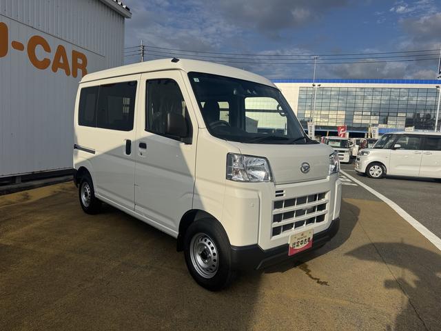 ハイゼットカーゴＤＸ新車保証継承付　ディスプレイオーディオ　両側スライドドア　オートライト　ＬＥＤヘッドライト　衝突軽減ブレーキ　オートマチックハイビーム　横滑り防止装置　アイドリングストップ　クリアランスソナー（福岡県）の中古車