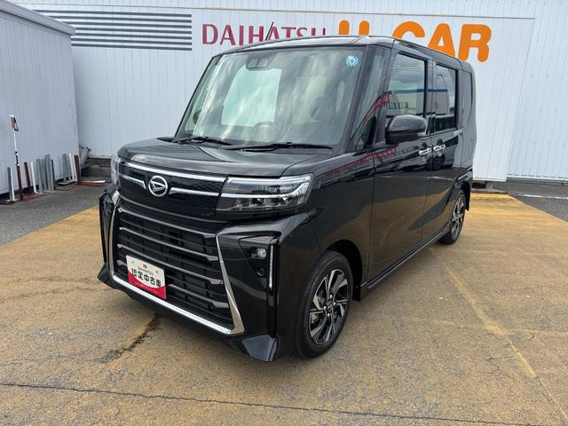 タントカスタムＸリミテッド新車保証継承付　オーディオレス　バックカメラ　ＥＴＣ　両側電動スライドドア　クルーズコントロール　ＬＥＤヘッドライト　衝突軽減ブレーキ　アイドリングストップ　クリアランスソナー　純正アルミホイール（福岡県）の中古車