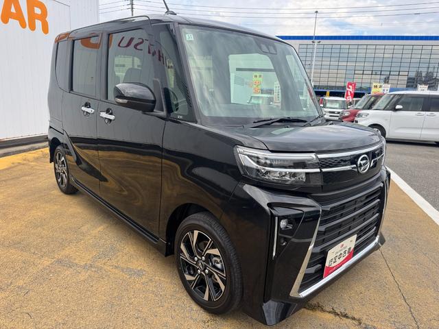 タントカスタムＸリミテッド新車保証継承付　オーディオレス　バックカメラ　ＥＴＣ　両側電動スライドドア　クルーズコントロール　ＬＥＤヘッドライト　衝突軽減ブレーキ　アイドリングストップ　クリアランスソナー　純正アルミホイール（福岡県）の中古車