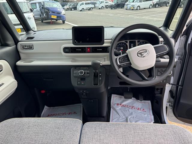 ムーヴキャンバスストライプスＧ新車保証継承付　オーディオレス　バックカメラ　スマートキー　両側電動スライドドア　オートライト　ＬＥＤヘッドライト　衝突軽減ブレーキ　横滑り防止装置　アイドリングストップ　クリアランスソナー（福岡県）の中古車