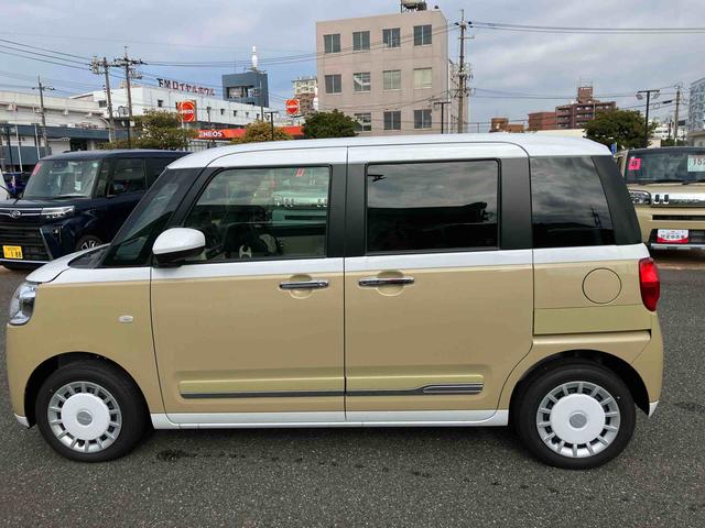 ムーヴキャンバスストライプスＧターボワンオーナー　ターボ車　キーフリーシステム　記録簿　エアバック　ＡＢＳ　スマ−トキ−（山口県）の中古車