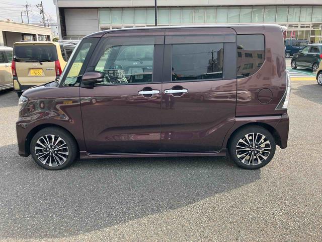 タントカスタムＲＳナビＴＶ　禁煙　１オーナー　ターボ車　キーフリーシステム　アルミホイール　エアバック　ＡＢＳ　記録簿　スマートエントリー　衝突軽減Ｂ　車線逸脱警告（山口県）の中古車