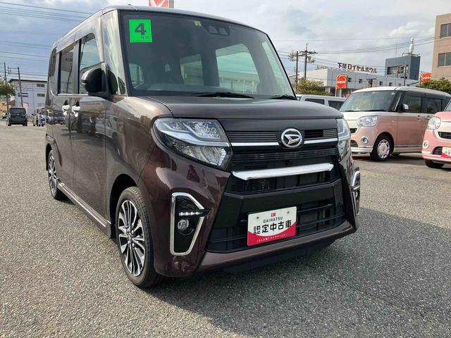 タントカスタムＲＳナビＴＶ　禁煙　１オーナー　ターボ車　キーフリーシステム　アルミホイール　エアバック　ＡＢＳ　記録簿　スマートエントリー　衝突軽減Ｂ　車線逸脱警告（山口県）の中古車