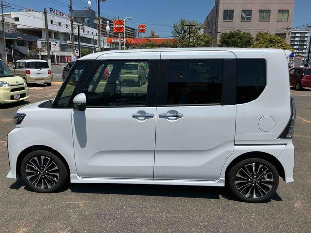 タントカスタムＲＳ衝突安全ブレーキ　レーンキープＡ　オートＬＥＤ　タ−ボ　キーレスエントリー　スマートキ　シートヒータ　Ｒカメラ　アルミホイール　１オーナー　記録簿（山口県）の中古車