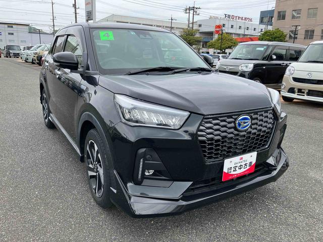 ロッキープレミアムＧ　ＨＥＶ記録簿　エアバッグ　アルミホイール　ＡＢＳ　１オーナー　禁煙車　キ−フリ−　車線逸脱警報装置　踏み間違い防止　オートマチックハイビーム　Ｓヒーター　Ｄレコ（山口県）の中古車