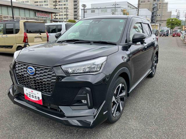 ロッキープレミアムＧ　ＨＥＶ記録簿　エアバッグ　アルミホイール　ＡＢＳ　１オーナー　禁煙車　キ−フリ−　車線逸脱警報装置　踏み間違い防止　オートマチックハイビーム　Ｓヒーター　Ｄレコ（山口県）の中古車