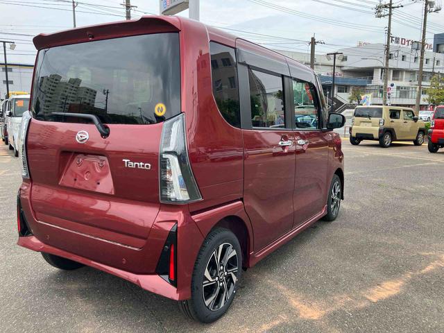 タントカスタムＸスマートキー＆プッシュスタート　キーフリーキー　ＬＥＤライト　ＡＵＴＯライト　フロントベンチシート　シートヒーター付き　アルミホイール　整備記録簿（山口県）の中古車