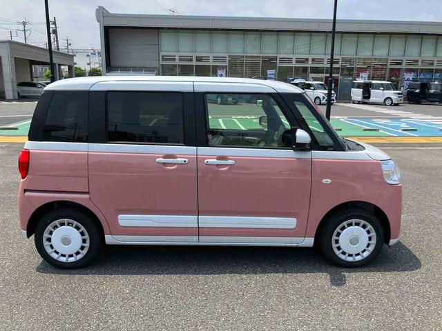 ムーヴキャンバスストライプスＧ追突軽減ブレーキ　車線逸脱警告　ＬＥＤライト　オートライト　スマートキー　キーレスエントリー　ベンチシート　シートヒータ　全周囲モニター　点検記録簿（山口県）の中古車