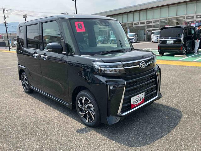 タントカスタムＸ衝突軽減Ｂ　車線逸脱警報装置　ＡＨＢ　ＬＥＤライト　ＡＵＴＯライト　フロントベンチシート　シートヒータ　両自動ドア　スマートキ−　全方位　整備記録簿（山口県）の中古車