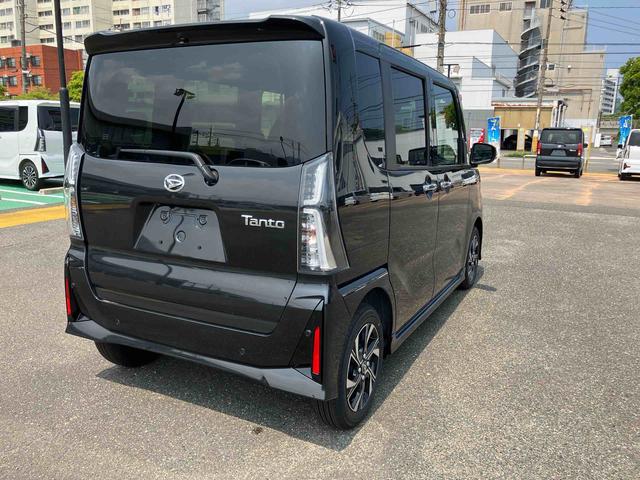 タントカスタムＸ衝突軽減Ｂ　車線逸脱警報装置　ＡＨＢ　ＬＥＤライト　ＡＵＴＯライト　フロントベンチシート　シートヒータ　両自動ドア　スマートキ−　全方位　整備記録簿（山口県）の中古車